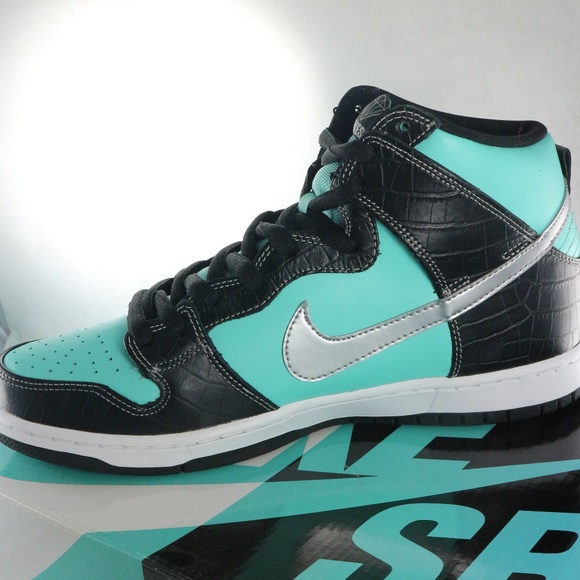 SOLD! DIAMOND SUPPLY NIKE Dunk High Prm SB Tiffany - Picture 5 of 8